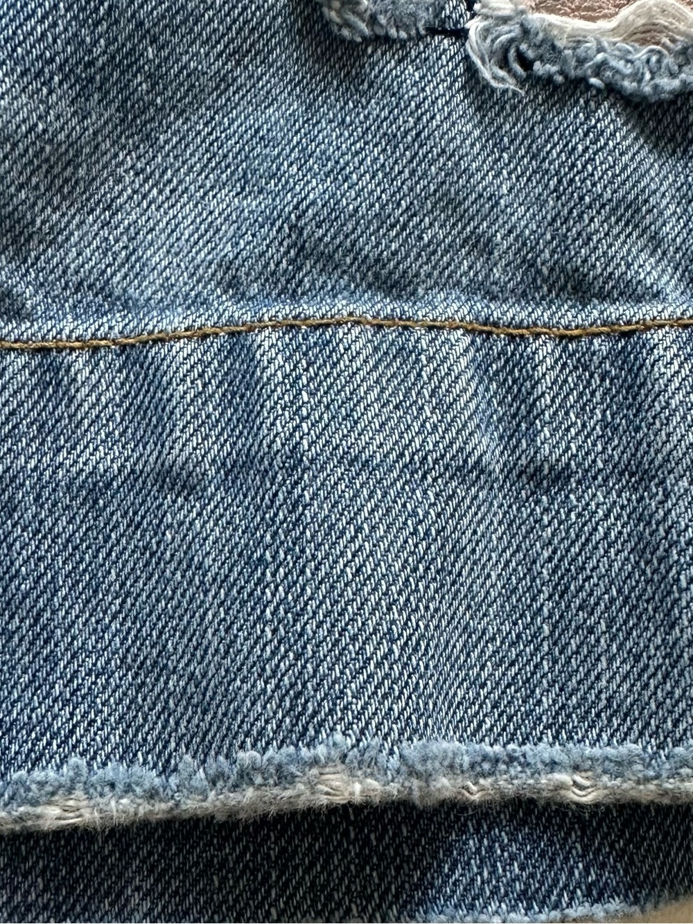 Old Navy Special Edition Blue Distressed Denim Mini Skirt Embroidered Size 2 - Picture 11 of 15